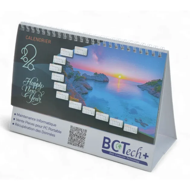 Calendrier Chevalet 2026 Personnalisé Impression UV