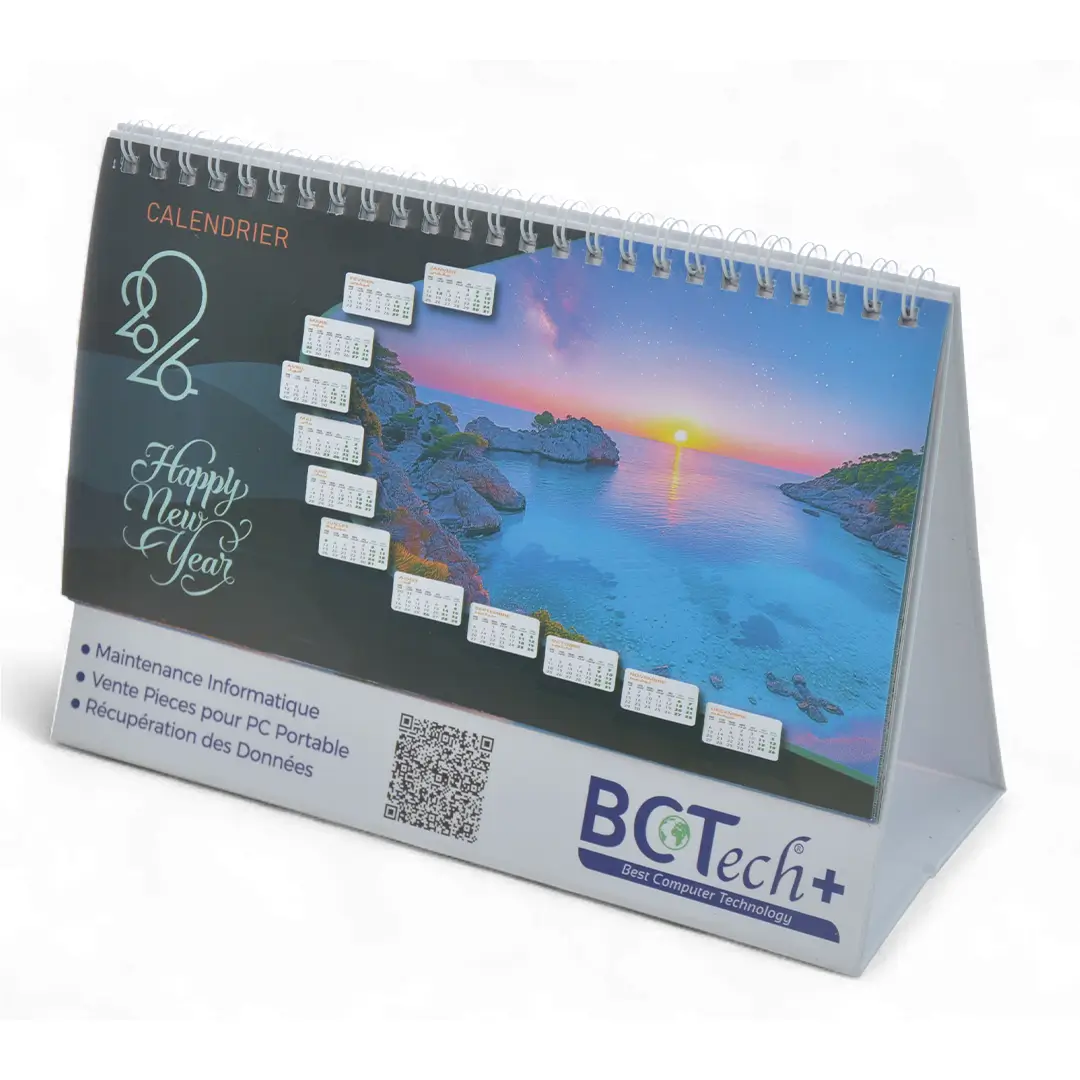 Calendrier Chevalet 2026 Personnalisé Impression UV